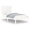 vidaXL Cadre de lit Blanc Bois de pin massif 100x200 cm