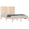 vidaXL Cadre de lit bois massif 120x190 cm petit double