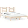vidaXL Cadre de lit bois de pin massif 150x200 cm très grand