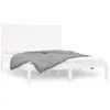 vidaXL Cadre de lit Blanc Bois massif 120x200 cm