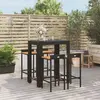 vidaXL Cadre de lit Gris Bois massif 200x200 cm
