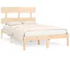 vidaXL Cadre de lit Bois massif 120x200 cm