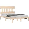 vidaXL Cadre de lit bois massif 120x190 cm petit double