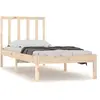 vidaXL Cadre de lit bois de pin massif 75x190 cm petit simple