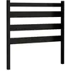vidaXL Tête de lit Noir 106x4x100 cm Bois massif de pin