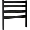 vidaXL Tête de lit Noir 81x4x100 cm Bois massif de pin