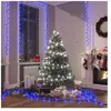 vidaXL Guirlande à LED compacte avec 2000 LED Bleues 45 m PVC