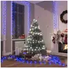 vidaXL Guirlande à LED compacte avec 3000 LED Bleues 65 m PVC