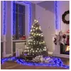 vidaXL Guirlande lumineuse à LED groupées 1000 LED Bleu 11 m PVC