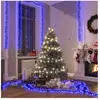 vidaXL Guirlande lumineuse à LED groupées 2000 LED Bleu 17 m PVC