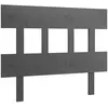 vidaXL Tête de lit Gris 103,5x3x81 cm Bois massif de pin