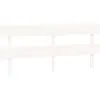vidaXL Tête de lit Blanc 184x3x81 cm Bois massif de pin