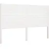 vidaXL Tête de lit Blanc 206x4x100 cm Bois massif de pin