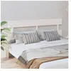 vidaXL Tête de lit Blanc 204x3x81 cm Bois massif de pin