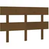 vidaXL Tête de lit Marron miel 124x3x81 cm Bois massif de pin