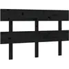 vidaXL Tête de lit Noir 124x3x81 cm Bois massif de pin