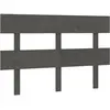 vidaXL Tête de lit Gris 138x3x81 cm Bois massif de pin