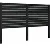 vidaXL Tête de lit Noir 156x4x100 cm Bois massif de pin