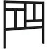 vidaXL Tête de lit Noir 95,5x4x100 cm Bois massif de pin