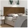 vidaXL Tête de lit Marron miel 126x4x100 cm Bois massif de pin