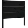 vidaXL Tête de lit Noir 96x4x100 cm Bois massif de pin