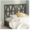 vidaXL Tête de lit Gris 146x4x100 cm Bois massif de pin