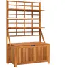 vidaXL Boîte de rangement avec treillis 99x50x160 cm Acacia massif