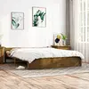 vidaXL Cadre de lit Marron miel Bois massif 200x200 cm