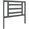 vidaXL Tête de lit Gris 96x4x100 cm Bois massif de pin