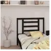 vidaXL Tête de lit Noir 96x4x100 cm Bois massif de pin