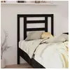 vidaXL Tête de lit Noir 81x4x100 cm Bois massif de pin