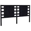 vidaXL Tête de lit Noir 166x4x100 cm Bois massif de pin