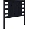 vidaXL Tête de lit Noir 96x4x100 cm Bois massif de pin