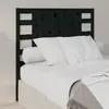 vidaXL Tête de lit Noir 81x4x100 cm Bois massif de pin