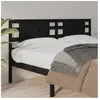 vidaXL Tête de lit Noir 126x4x100 cm Bois massif de pin