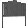 vidaXL Tête de lit Gris 106x4x110 cm Bois massif de pin