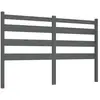vidaXL Tête de lit Gris 166x4x100 cm Bois massif de pin