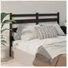 vidaXL Tête de lit Noir 166x4x100 cm Bois massif de pin