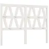 vidaXL Tête de lit Blanc 126x4x100 cm Bois massif de pin