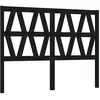 vidaXL Tête de lit Noir 126x4x100 cm Bois massif de pin