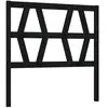 vidaXL Tête de lit Noir 96x4x100 cm Bois massif de pin