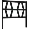 vidaXL Tête de lit Noir 81x4x100 cm Bois massif de pin
