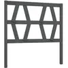 vidaXL Tête de lit Gris 106x4x100 cm Bois massif de pin