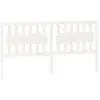vidaXL Tête de lit Blanc 185,5x4x100 cm Bois massif de pin