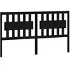 vidaXL Tête de lit Noir 155,5x4x100 cm Bois massif de pin
