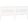 vidaXL Tête de lit Blanc 205,5x4x100 cm Bois massif de pin