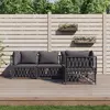 vidaXL Tête de lit Gris 125,5x4x100 cm Bois massif de pin