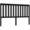 vidaXL Tête de lit Noir 166x6x101 cm Bois massif de pin