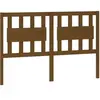 vidaXL Tête de lit Marron miel 145,5x4x100 cm Bois massif de pin