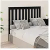 vidaXL Tête de lit Noir 146x6x101 cm Bois massif de pin